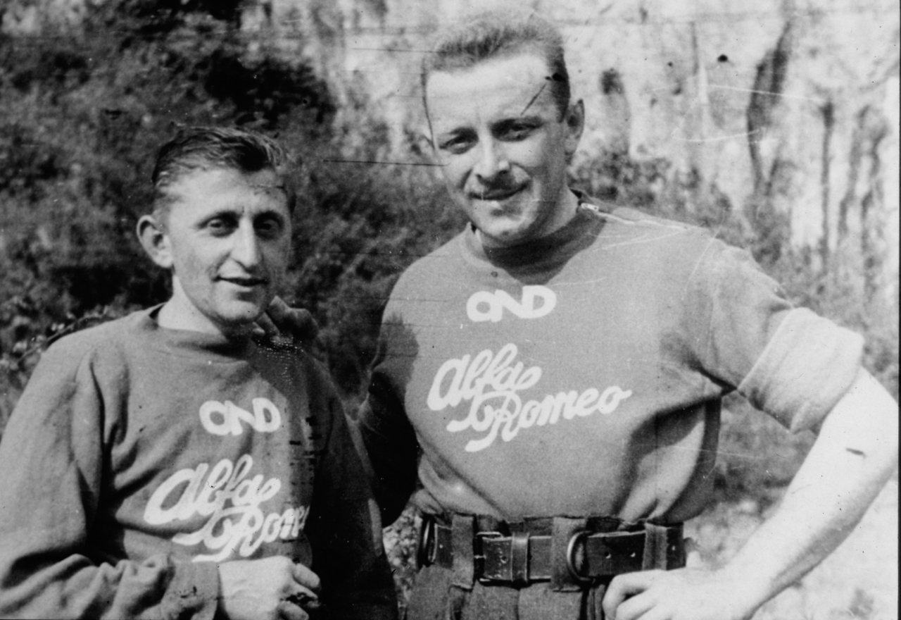 Ercole Esposito Ruchin (a sinistra) con Emilio Galli – Archivio MOdiSCA – Fondo Emilio Galli